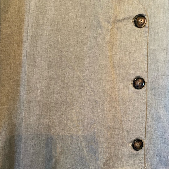 The Royal Standard Dorado Button Gray Wrap Dress - Picture 12 of 13